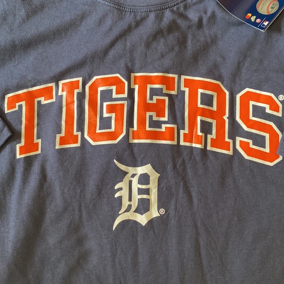 Fanatics Blue and Orange Detroit Tigers Sports Short Sleeve Shirts - Picture 2 of 3